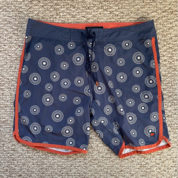 COVA Blue and Orange Board Shorts Mens Size Large - Picture 1 of 6